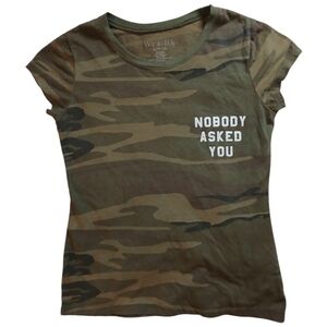 Womens army print shirt size large